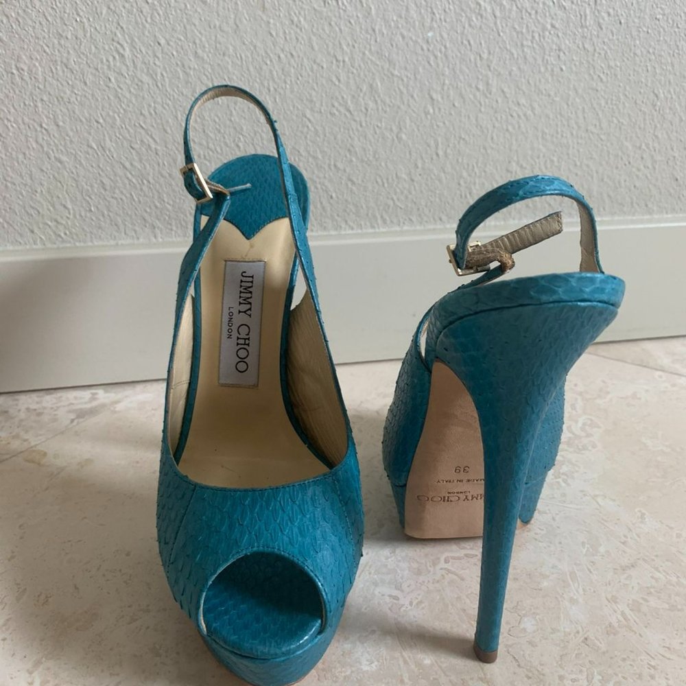 Jimmy Choo Python Heels - Picture 5 of 6